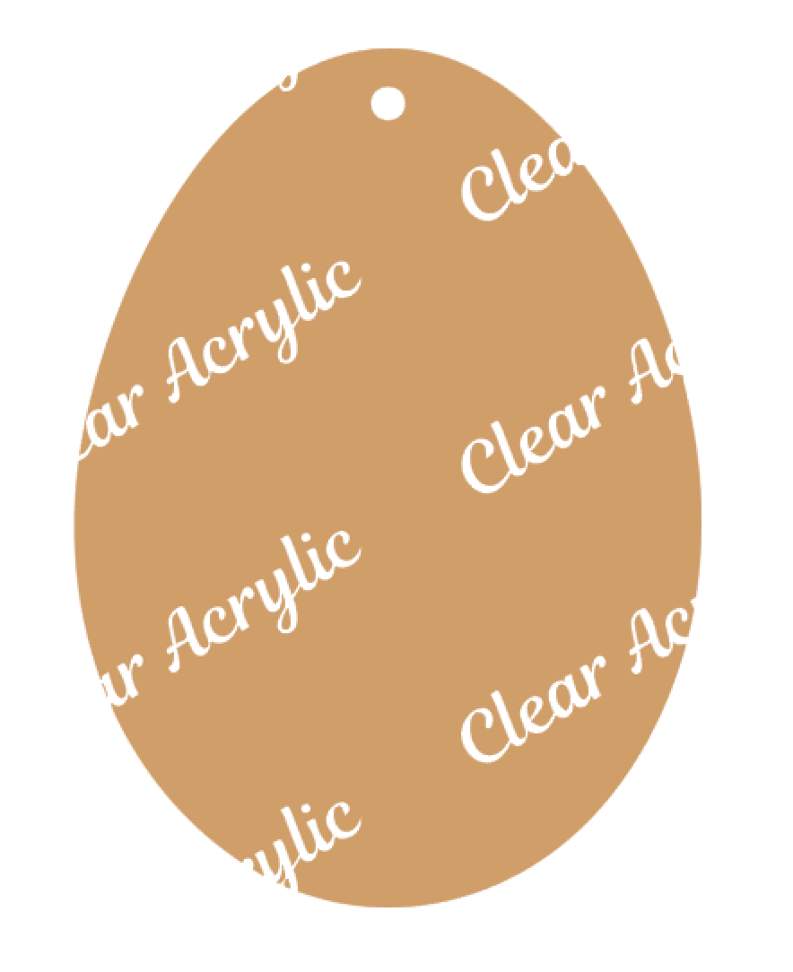 Egg Acrylic Blank for Crafting