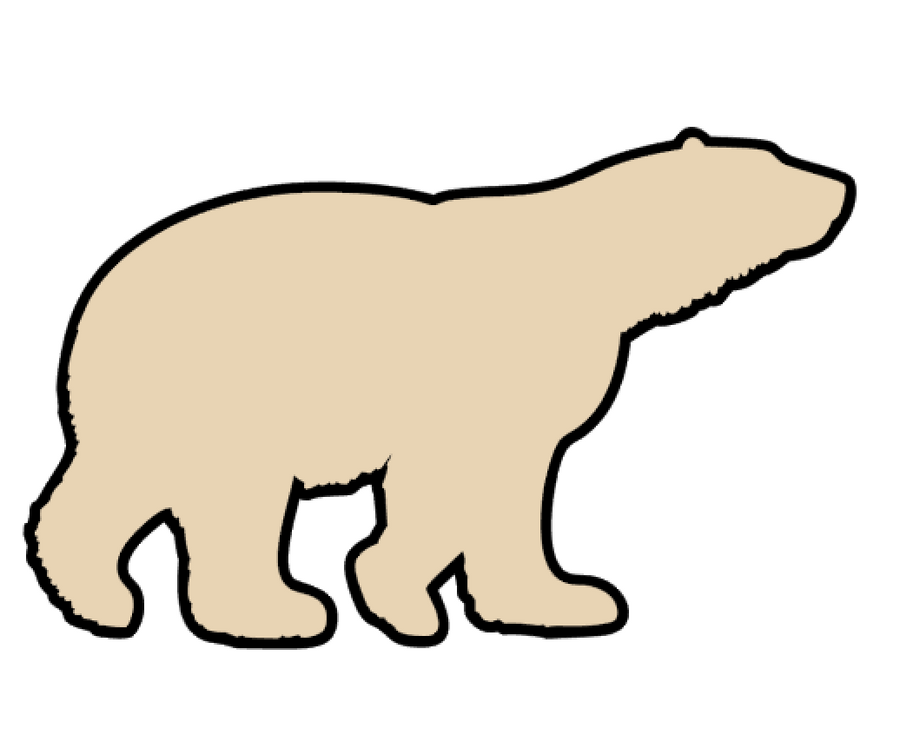 Polar Bear Acrylic Blank