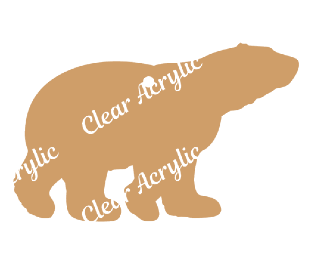 Polar Bear Acrylic Blank