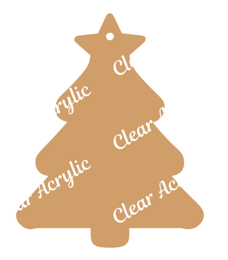 Christmas Tree Acrylic Blank