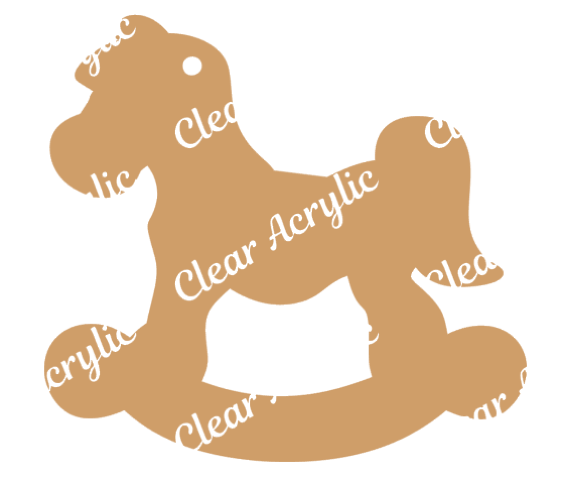 Rocking Horse Acrylic Blanks