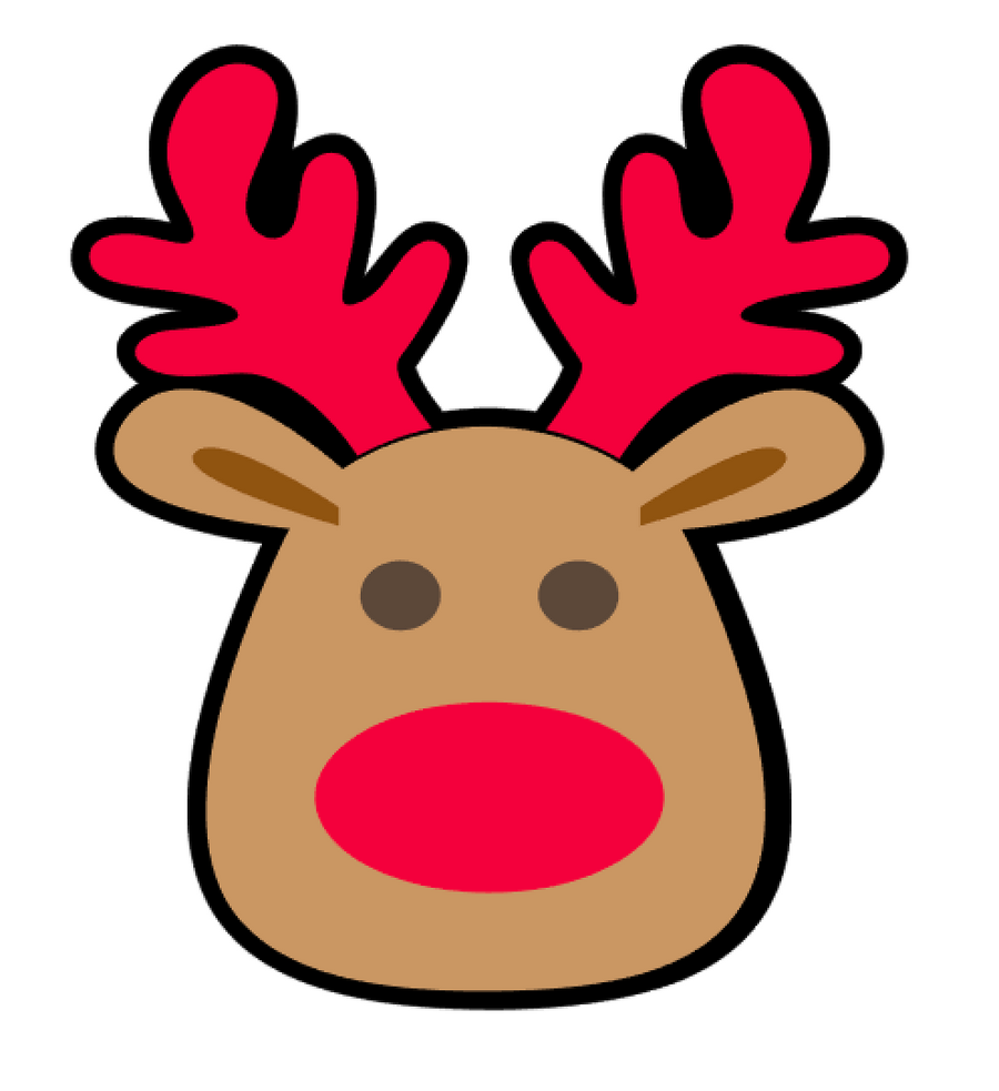 Cute Rudolph Reindeer Acrylic Blank