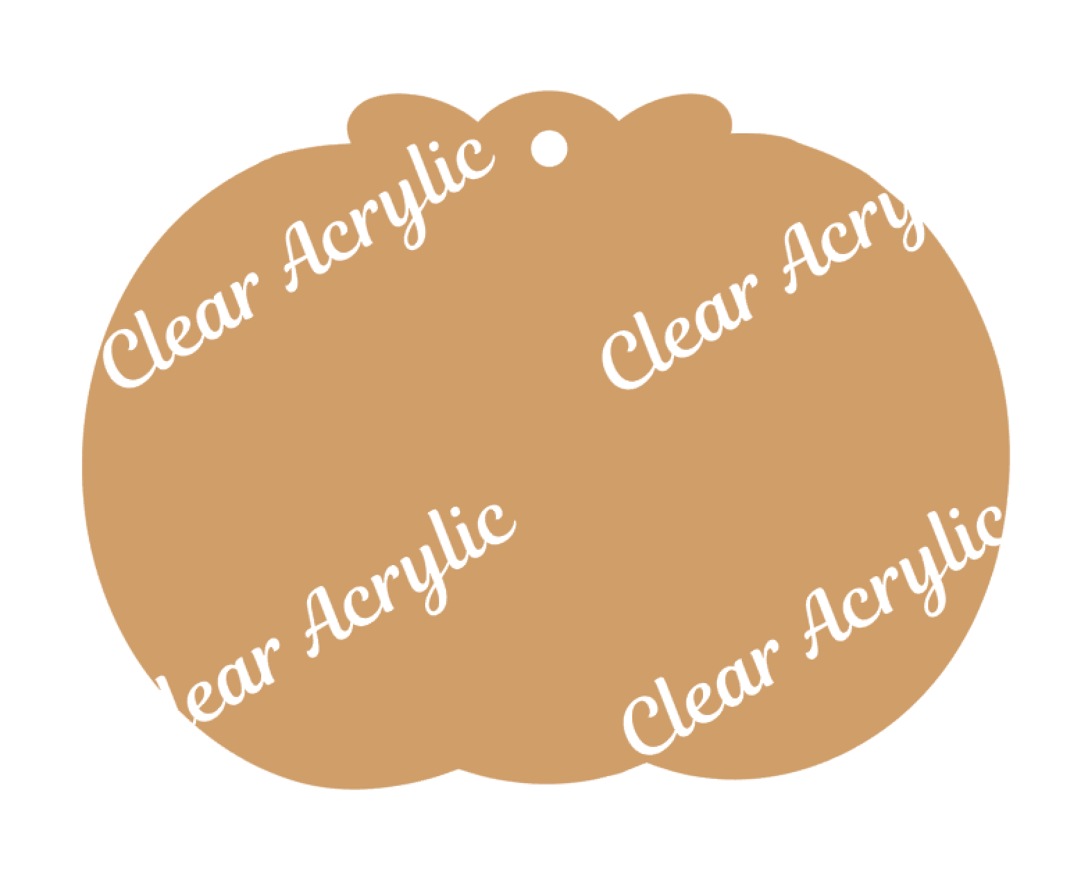 Cute Pumpkin Acrylic Blank for Key Chains Badge Reels