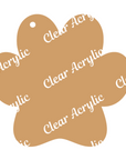 Dog Paw Print Acrylic Blanks