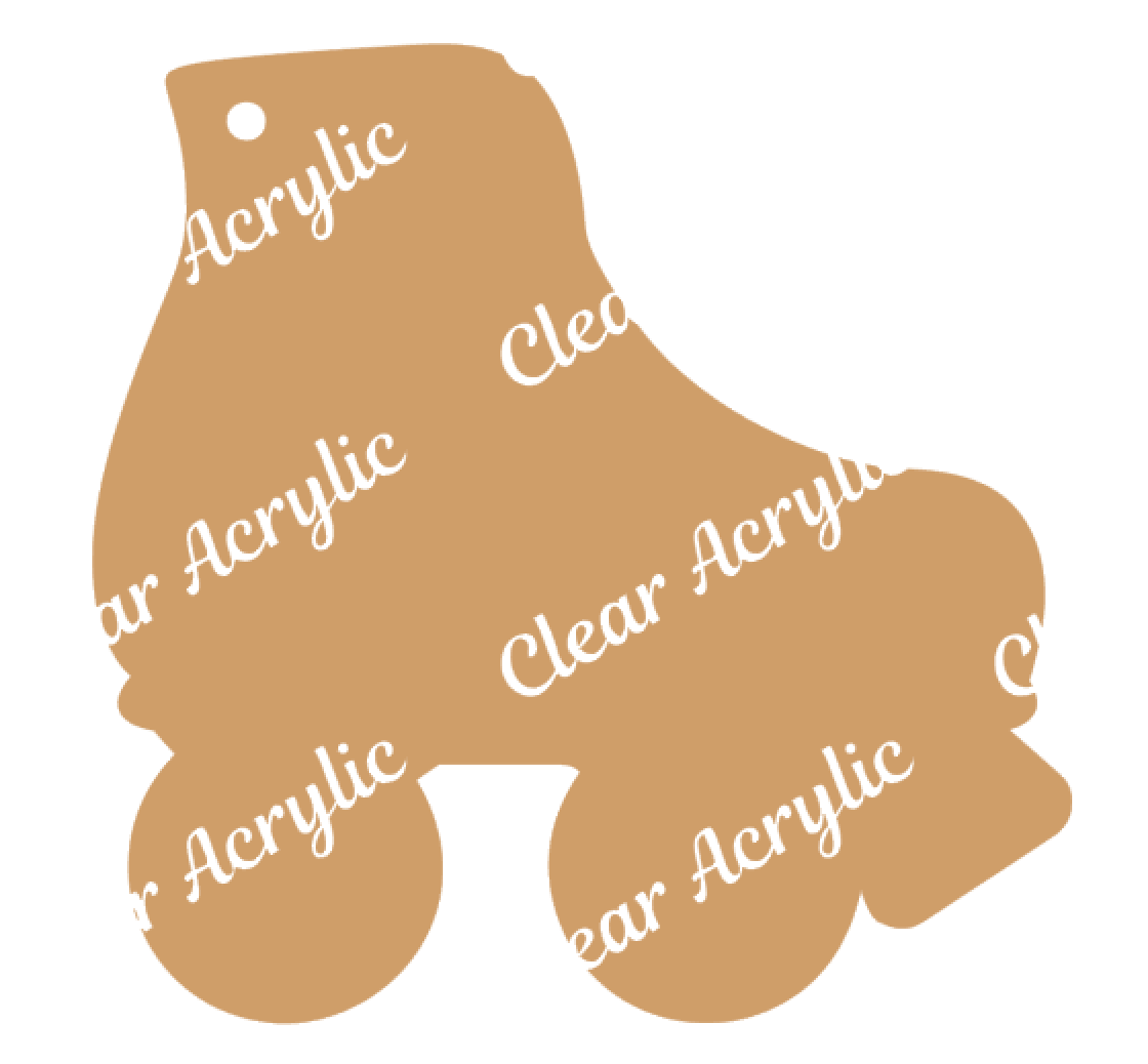 Roller Skate Acrylic Craft Blanks