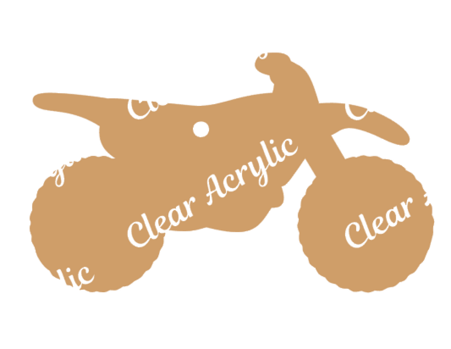 Dirt Bike Motorcycle Acrylic Blanks for Key Chains