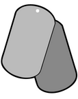 Military Dog Tags Acrylic Blank