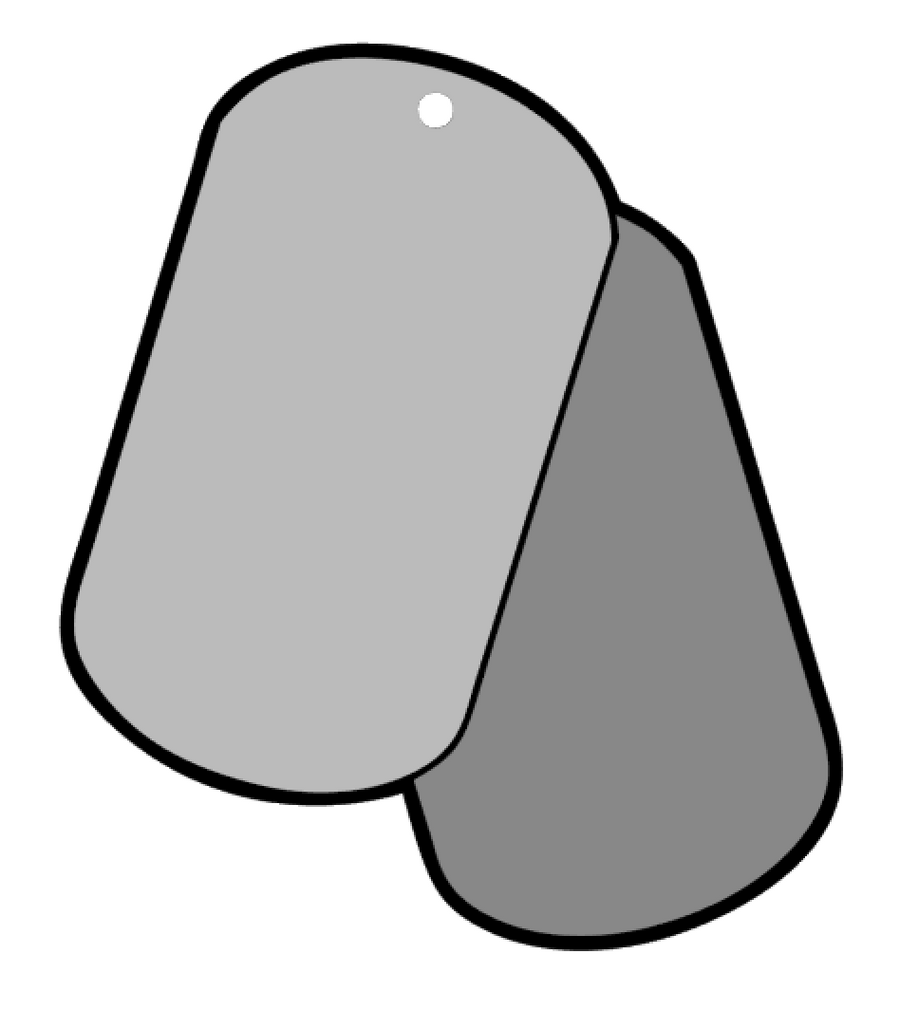 Military Soldier Dog Tags Acrylic Blank – Moxie Vinyls