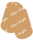 Military Dog Tags Acrylic Blanks for Crafting