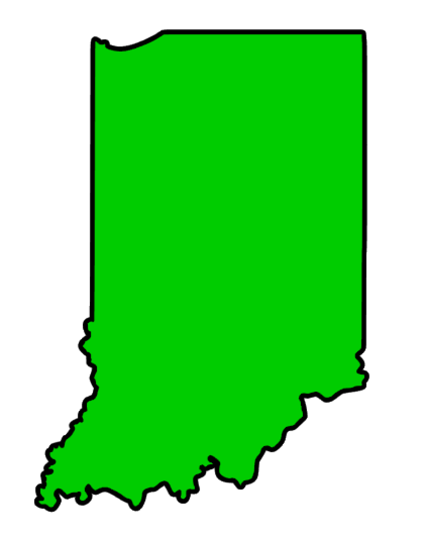 Indiana State Acrylic Blank