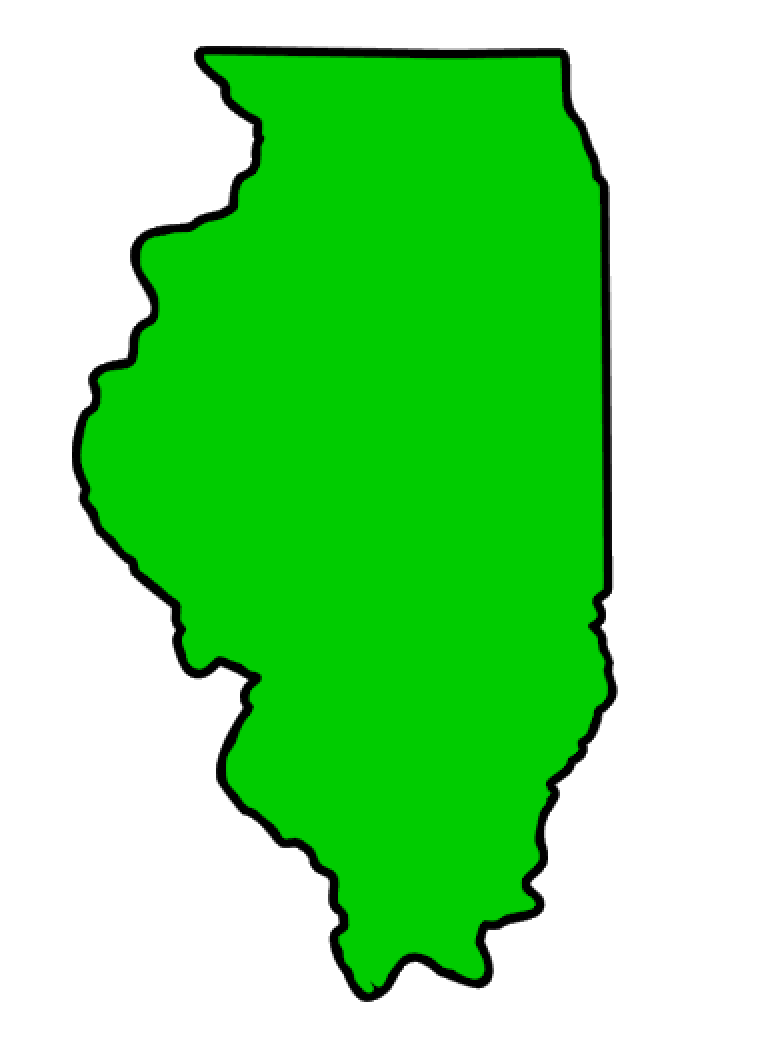 Illinois State Acrylic Blank