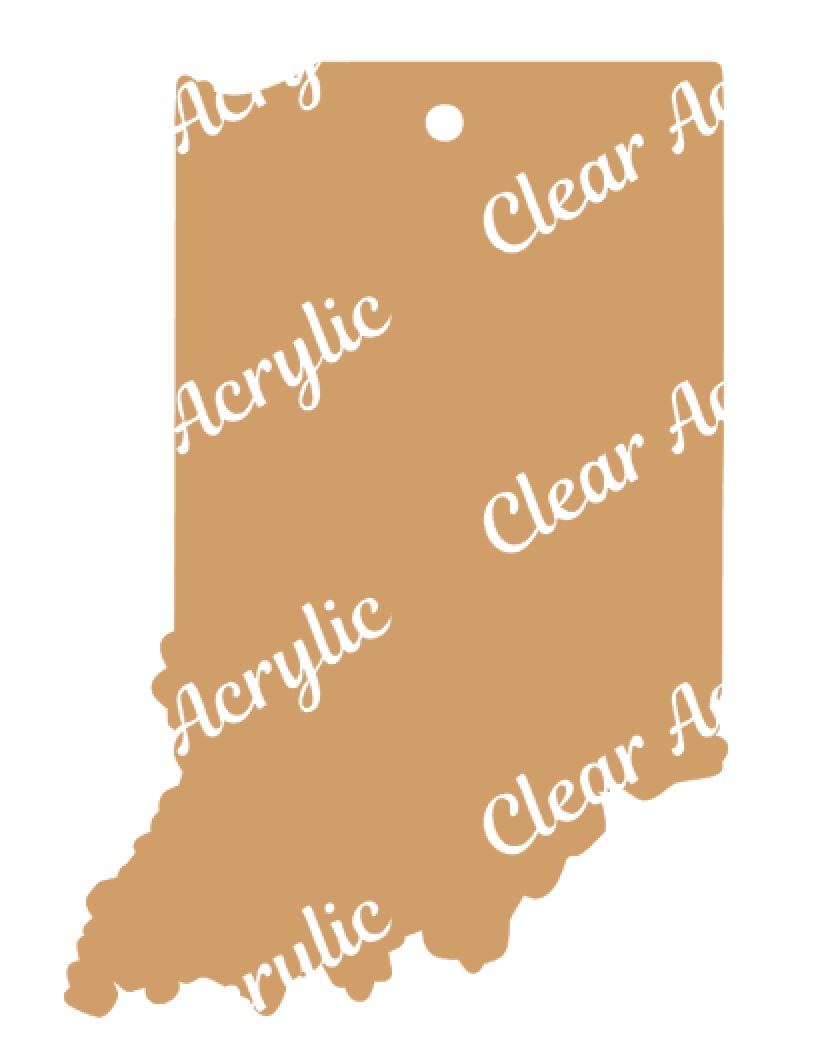 Indiana State Acrylic Blank