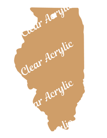 Illinois State Acrylic Blanks