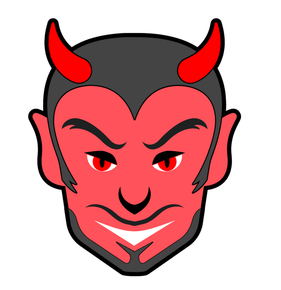 Devil Head Acrylic Blank