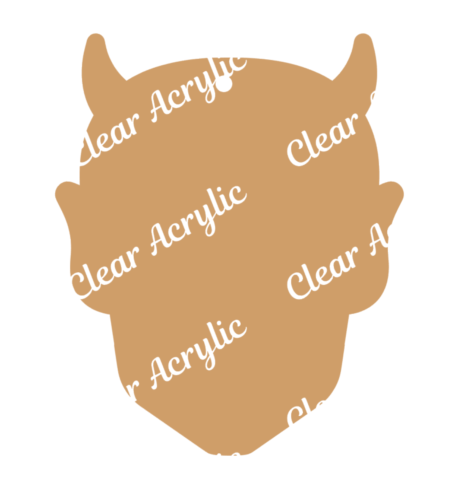 Devil Head Face Acrylic Blank