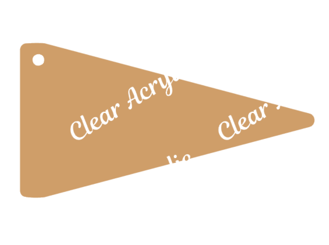 Pennant Flag Acrylic Blank