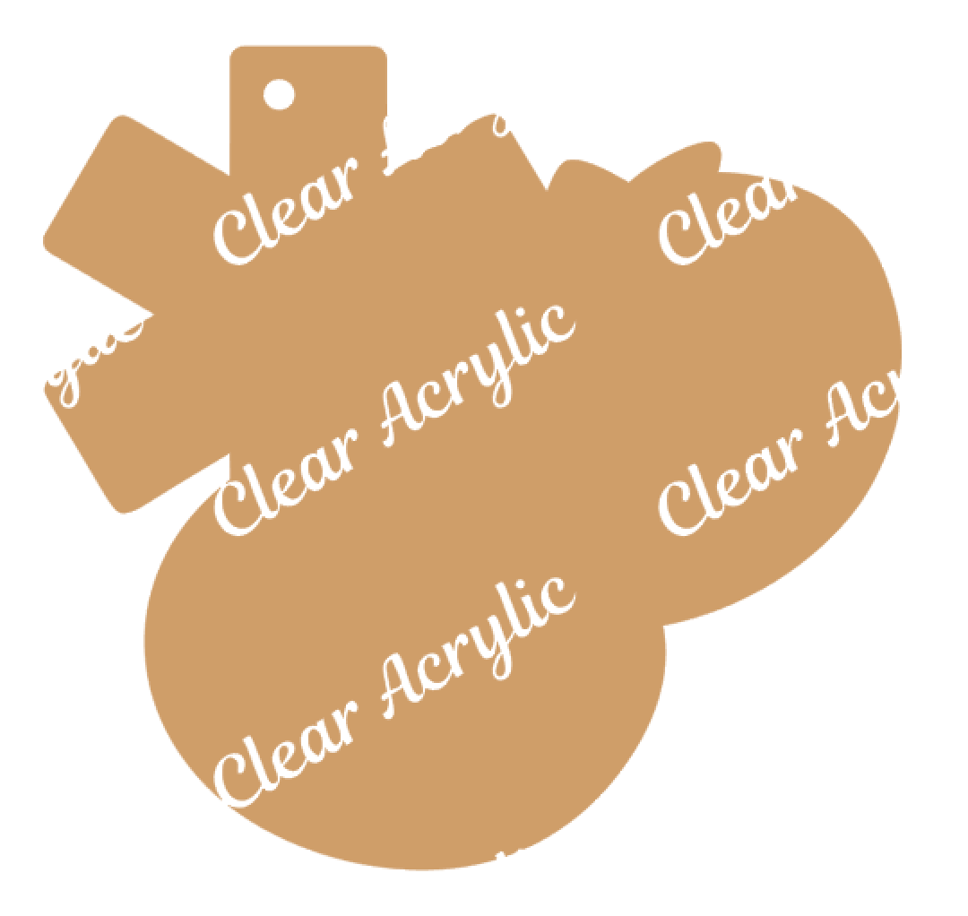 Fruit Allergy Alert Acrylic Blank for Key Chains