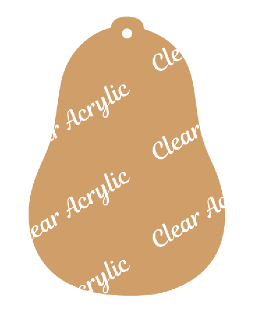 Avocado Acrylic Blank for Key Chain Crafts