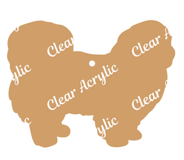 Pekingese Acrylic Blank for Key Chain Crafts