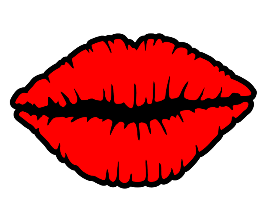 Lips Lipstick Print Acrylic Blank