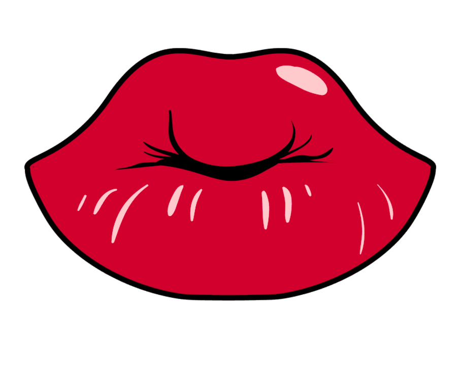 Lips Kissing Acrylic Blank