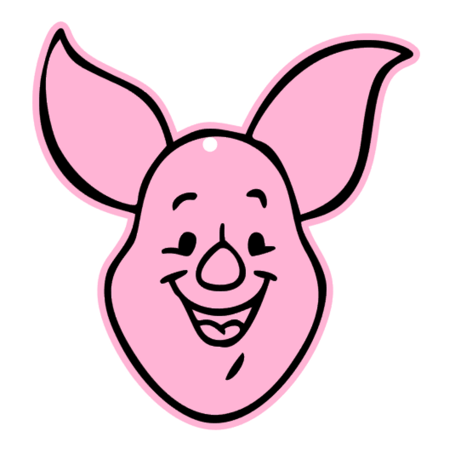 Cartoon Pig Head Acrylic Blank