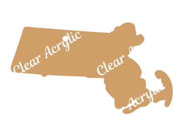Massachusetts State Acrylic Blank