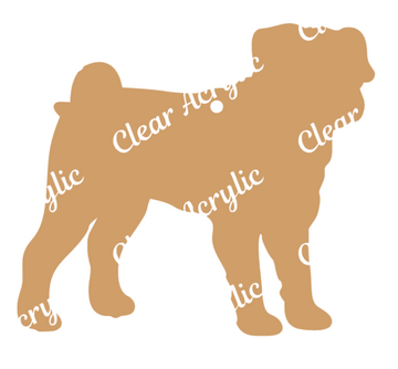 Pug Profile #2 Acrylic Blank