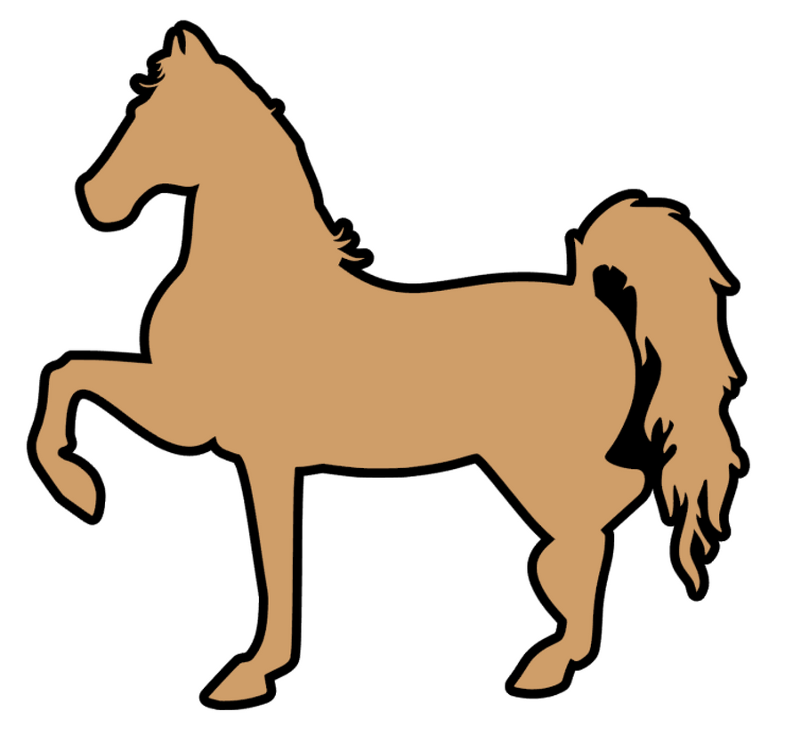 American Saddlebred Horse Acrylic Blank
