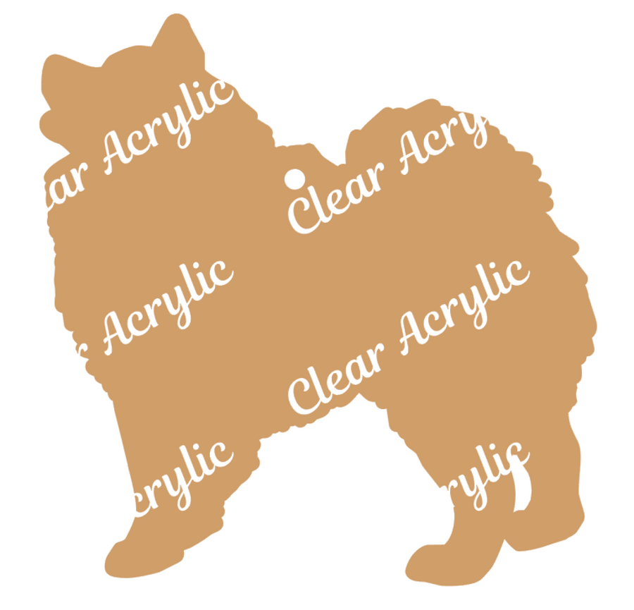 American Eskimo Dog Acrylic Blank