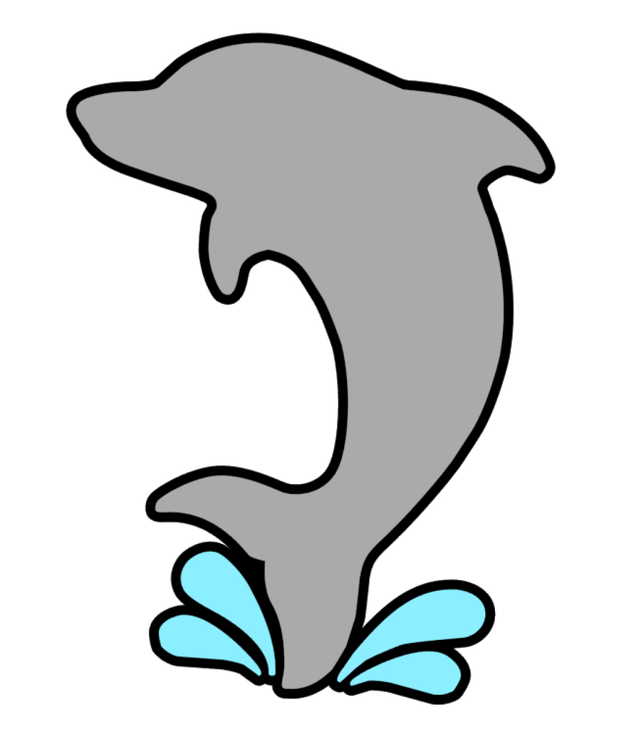 Dolphin Splash Acrylic Blank