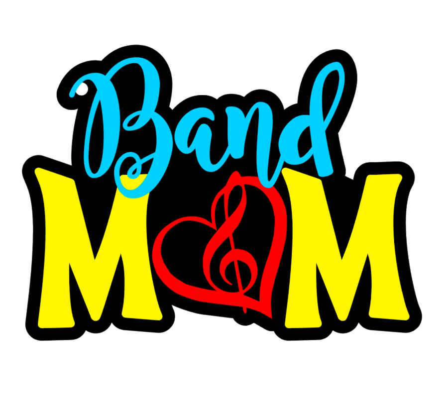 Band Mom Heart Acrylic Blank