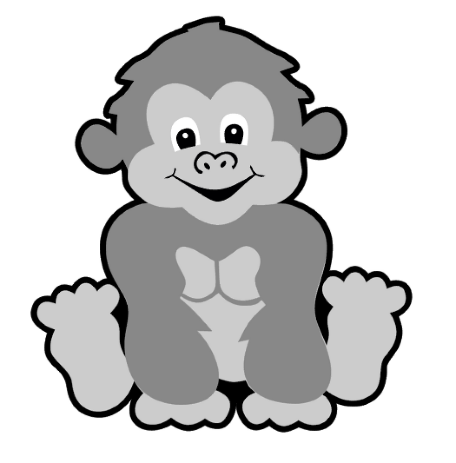 Baby Gorilla Acrylic Blank
