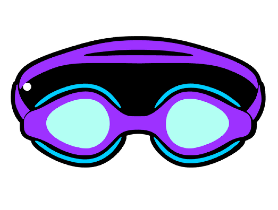 Swim Goggles Acrylic Blank