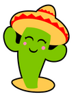 Cactus Sombrero Acrylic Blank