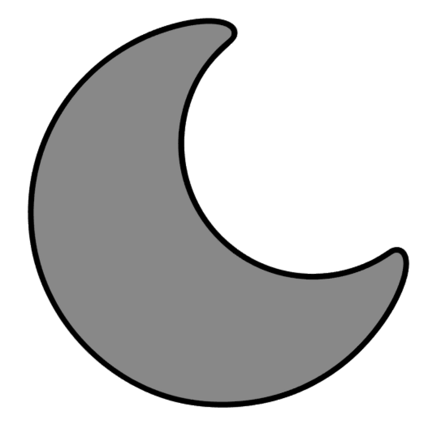Crescent Moon Acrylic Blank