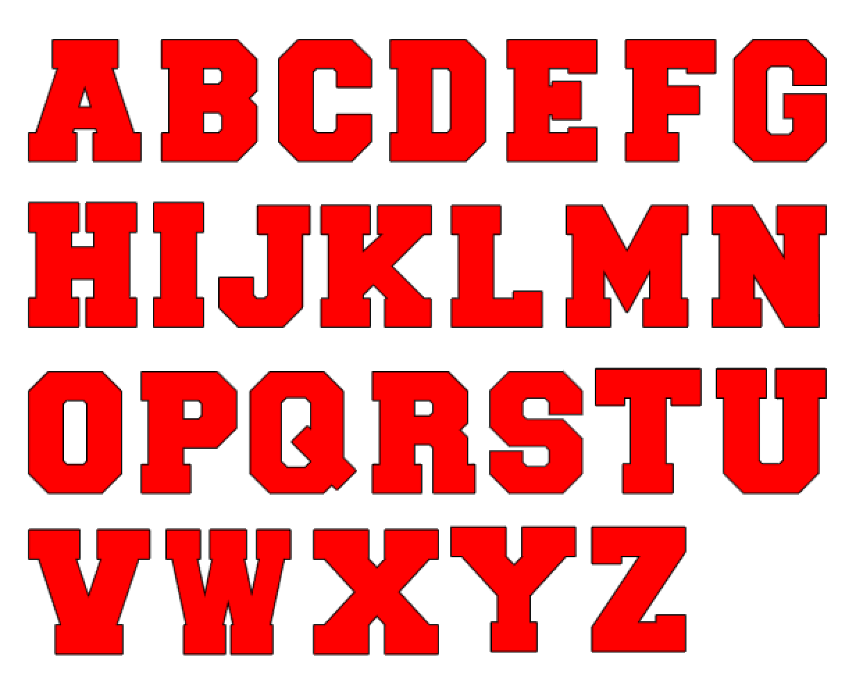 Block Letter Font English Alphabet In The Style Of Three Dimensional