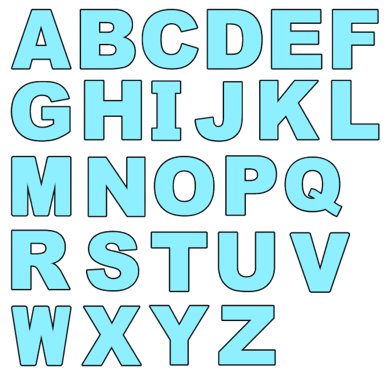 3&quot; Letter Acrylic Blank - Arial Font