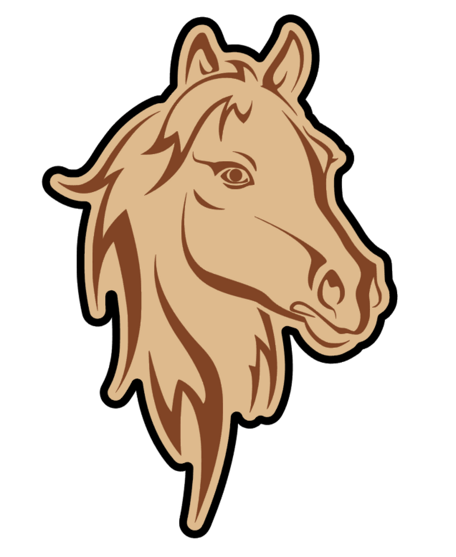 Horse Head Acrylic Blank