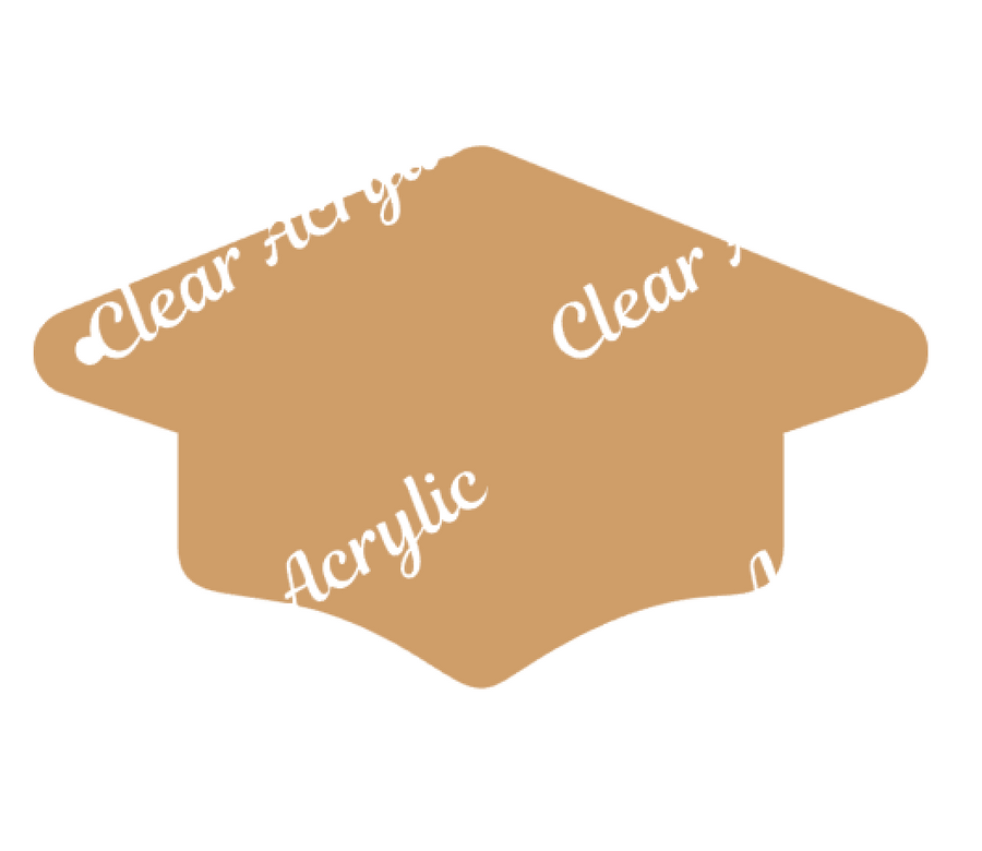 Graduation Cap (No Tassel) Acrylic Blank