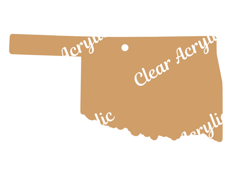 Oklahoma State Acrylic Blanks