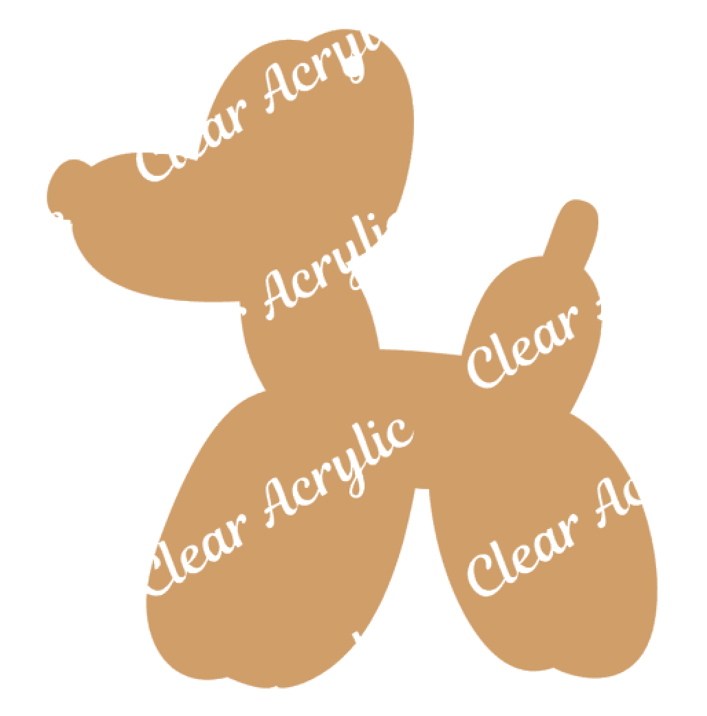 Balloon Dog Acrylic Craft Blanks