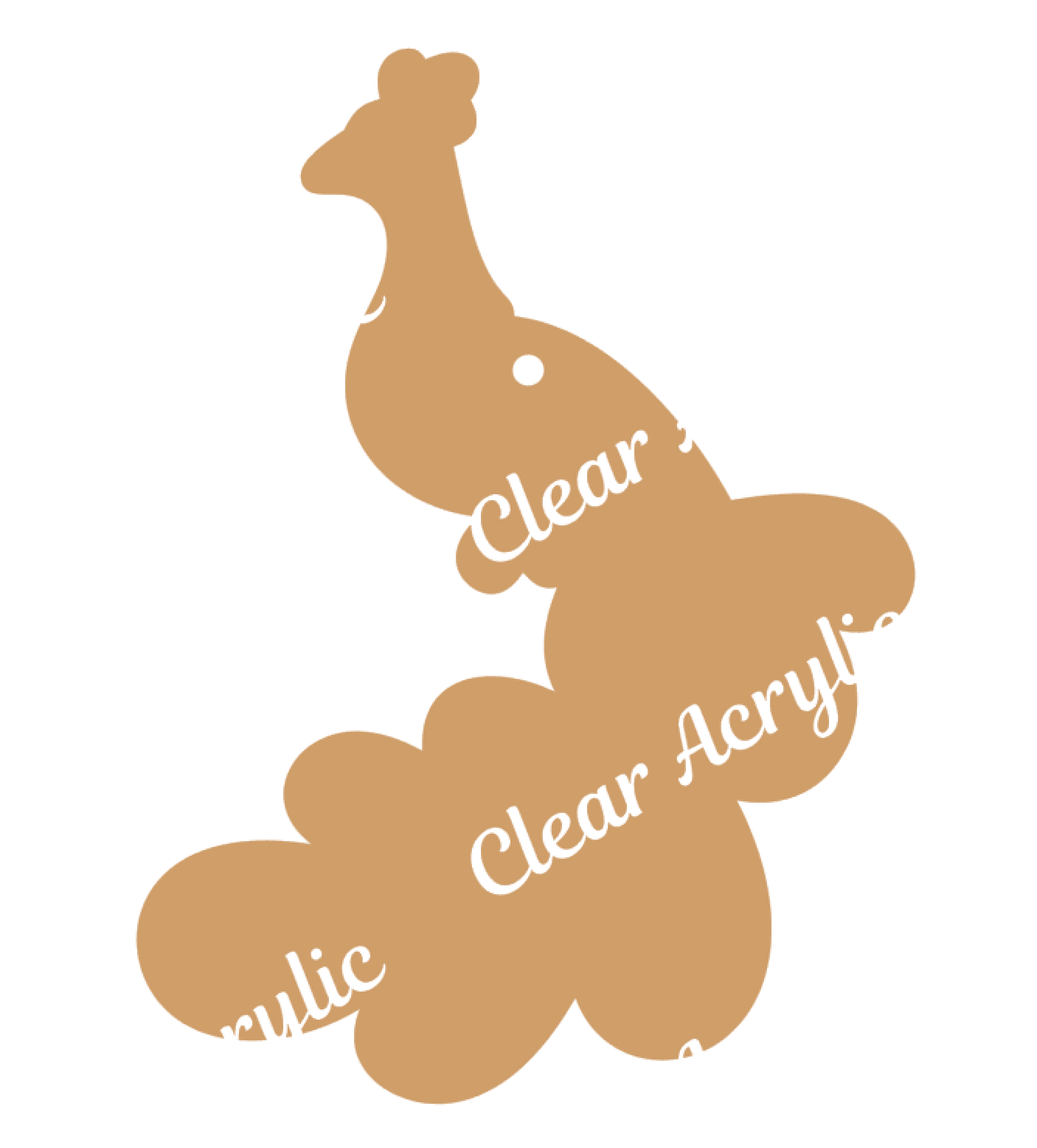 Peacock Acrylic Craft Blanks