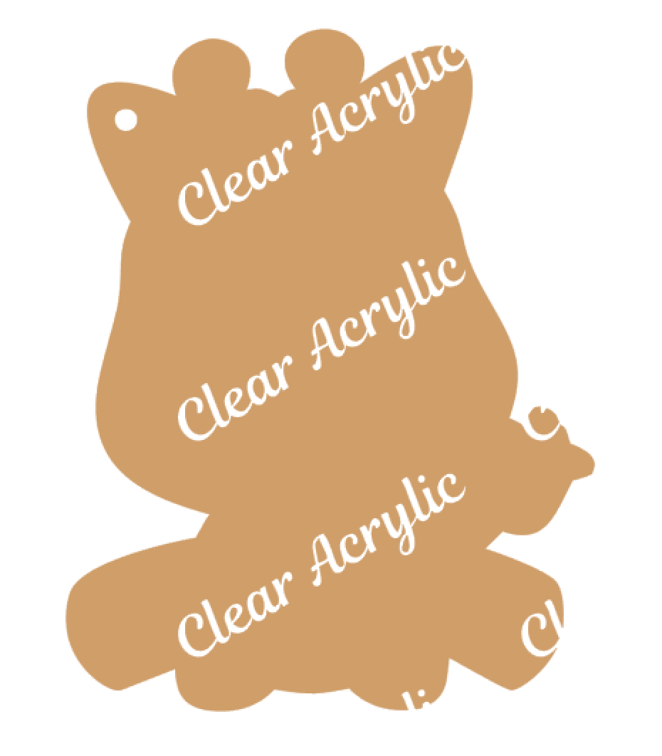 Baby Giraffe Sitting Acrylic Blanks for Crafts