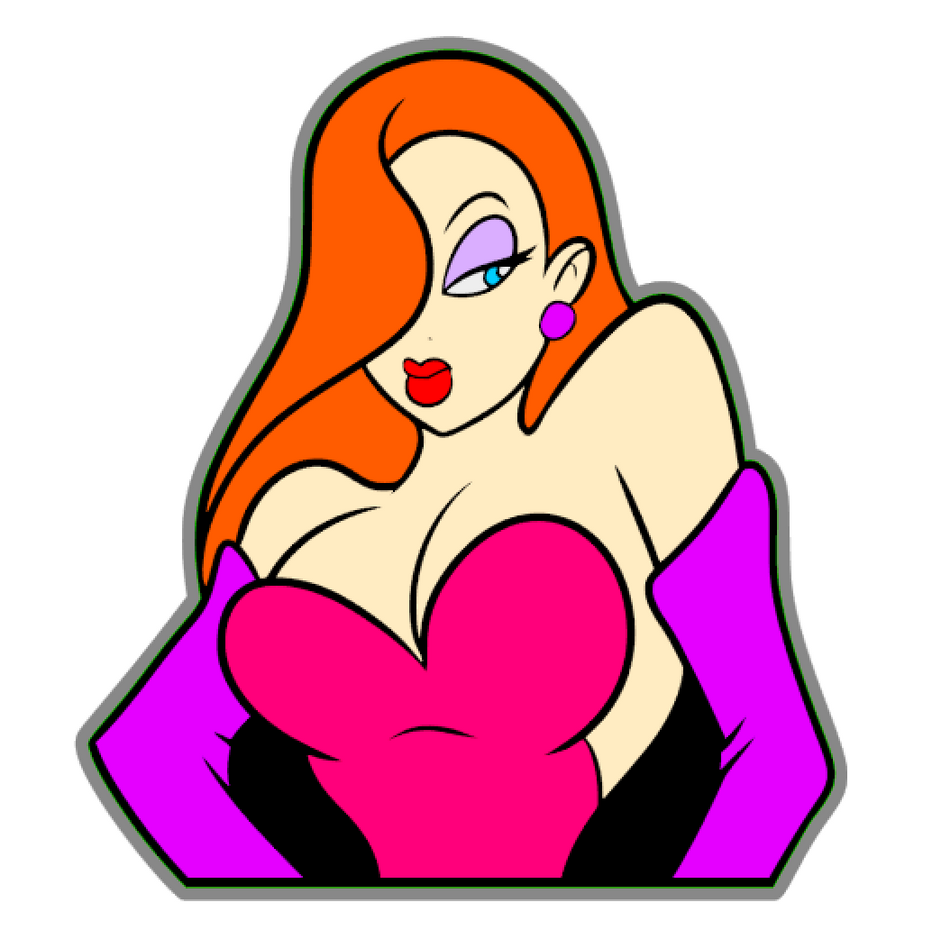 Cartoon Woman Jessica Rabbit Acrylic Blank – Moxie Vinyls