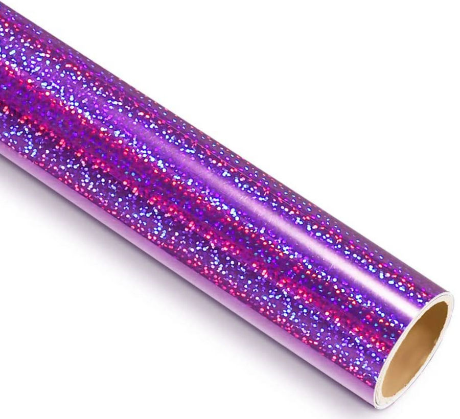  Purple Glitter Vinyl Rolls for Cricut, Silhouette, 6 Feet