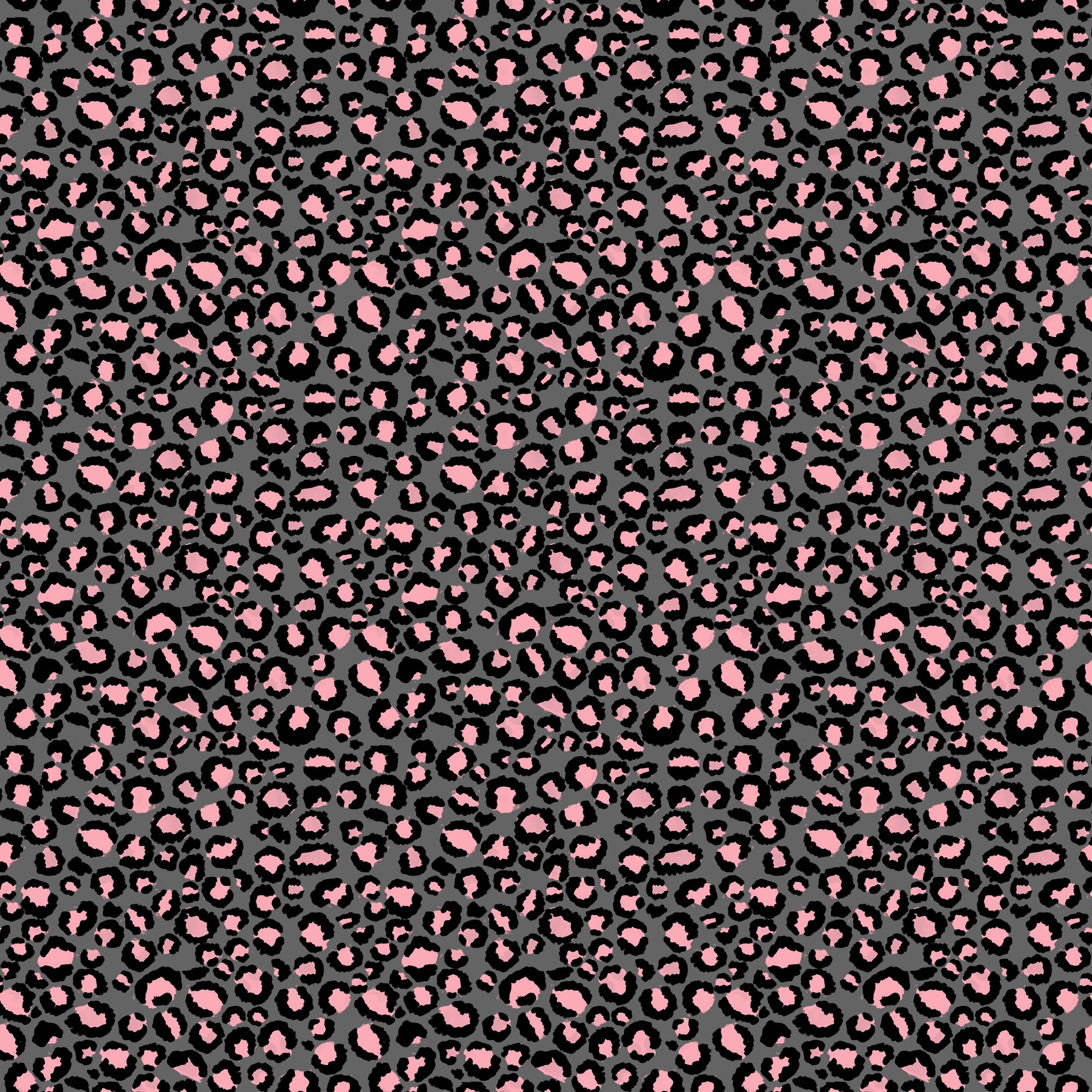 Grey Pink Cheetah Spots Pattern Printed Vinyl