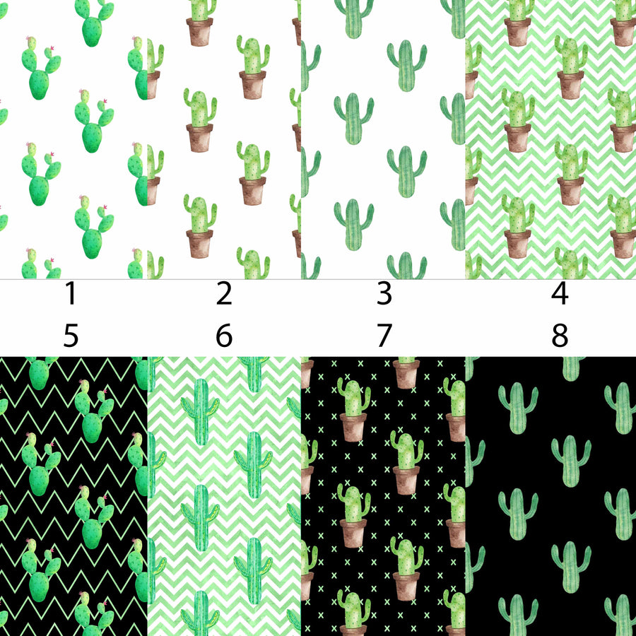 Watercolor Cactus Patterns Vinyl
