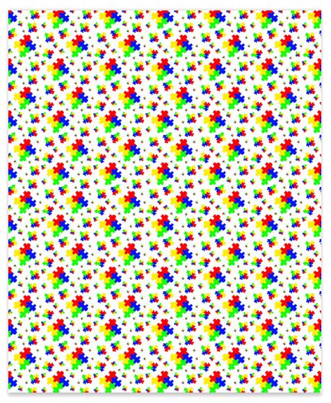 Autism Awareness 6 Faux Leather