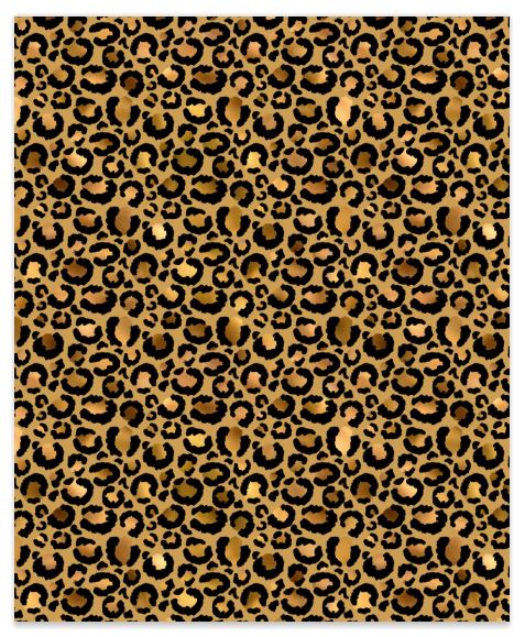 Leopard Skin Gold Small Spots 3 Faux Leather